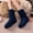 🔥 Black, variant on Plush Lamb Wool Lined Cartoon Floor Socks For Women, Silicone Non Slip Warm Winter Thermal Hosiery, Soft Cozy Foot Stockings For Indoor Home Cold Weather Daily Wear