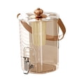thumbnail image 1 of Dispensador de bebidas para refrigerador, hervidor frío con grifo, infusor de té de 5 l, recipiente para bebidas de fácil flujo para fiestas Oro rosa, 1 of 8