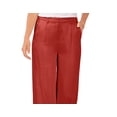 thumbnail image 2 of Vince Camuto Women's Solid Color Slit Leg Ankle Pants Red Size Large, 2 of 3