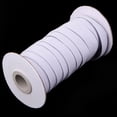 thumbnail image 2 of 12mm ( 0.47 inch ) Wide Flat Elastic Waistband Elastic Band for Dressmaking / Tailoring / Sewing / crafts -dix Metres White, 2 of 8