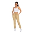 thumbnail image 4 of G-Style USA Women's Drawstring Waist Cargo Jogger Pants RJJ5608 Khaki 3XL, 4 of 4