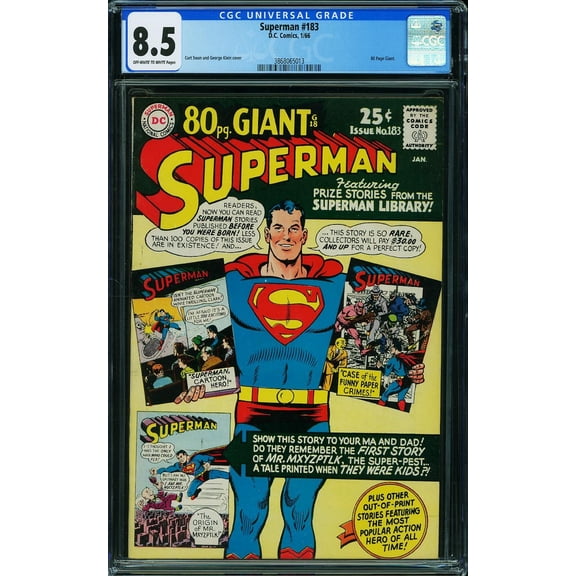 Superman #183 - CGC 8.5 Comic Book