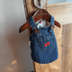 thumbnail image 2 of Conjunto de falda vaquera con bordado de cerezas, vestido de tirantes para mascotas, ropa de osos Marquis, nuevo, 2 of 5