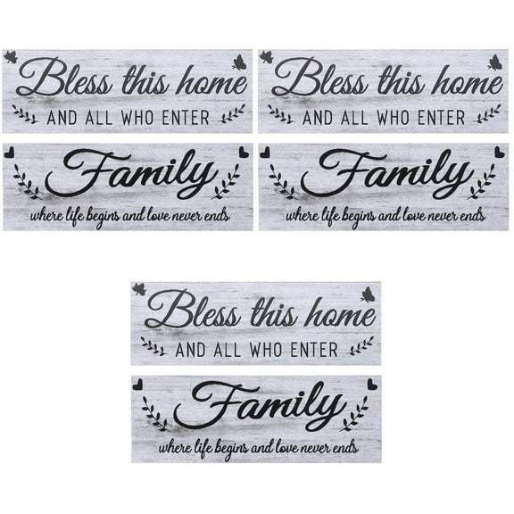 3 Sets of Farmhouse Kitchen Wall Decor Rustic Dining Room Wall Art Sign Decorations