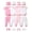 Light Pink, variant on Newborn Baby Girls Layette Essentials Set Summer Clothes 4 Packs Short Sleeves Romper Tops Pants Sets with Hats and Gloves 16pcs Girl Gifts Purple NB