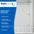 thumbnail image 7 of Kenney Medium Weight PEVA Shower Curtain Liner, 70" W x 72" H, Clear, 7 of 7