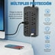 thumbnail image 3 of Boparte EL08 Multicontacto de 8 tomas con usb color negro largo del cable de 1.2m 10A, 3 of 5
