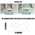 thumbnail image 2 of ABCISI Commode Liners, Portable Bedside Commode Liners Disposable for Seniors Disabled, Universal Comode Poop Toilet Bags for Adult,100 Pack,21x10Inches,Clear, 2 of 7