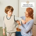 thumbnail image 4 of Weighted Vest for Kids | Provide Deep Pressure Comfort | ADHD Tools for Kids | Autism Sensory Clothing | Adjustable Weighted Vest | Weighted Compression Vest (Green, Medium), 4 of 10