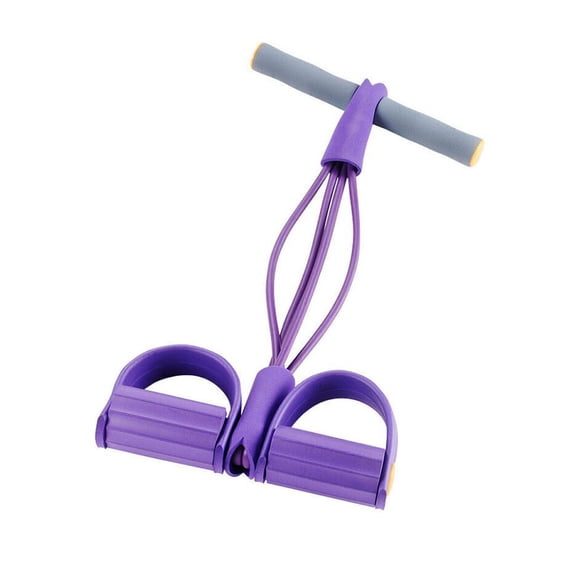 Pedal multifunción , cuerda de , entrenador de abdomen de piezaza de resistencia, herramienta de Fitness para piernas y abdominales - Púrpura DYNWAVEMX Pedal Rally Sentarse Ups Band Cuerda