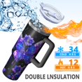 thumbnail image 2 of 1pc Christianity 40oz Tumbler with Straw & Handle - Insulated Stainless Steel Cup | Holiday Gift for Man Women (Christmas, Valentine's, Birthday), 2 of 5