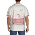 thumbnail image 5 of Sigee Cute Bathtub Print Men's Shirts Casual Button Down Short Sleeve Summer Beach Shirt Hawaiian Vacation Shirts Tee Shirt-, 5 of 7