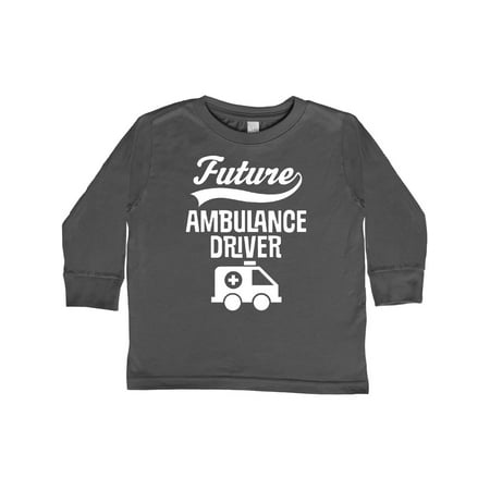 

Inktastic Future Ambulance Driver Childs Gift Toddler Boy or Toddler Girl Long Sleeve T-Shirt
