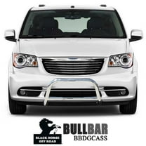 Black Horse A Bar No skid plate Stainless Steel Compatible with 2008-2016 Chrysler Town & Country|2008-2018 Dodge Grand Caravan-BBDGCASS