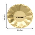 thumbnail image 2 of BalsaCircle 25 Gold Geometric Round 7" Metallic Disposable Salad Paper Plates Tableware, 2 of 7