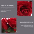 thumbnail image 3 of COMPUKAS Flower Wreath Headband Hair Floral Crown Ornament for Female Festival 1Pcs, 3 of 7