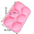 thumbnail image 5 of CoreLiving Silicone Egg Mold 6-Cavity Easter Egg Shaped Baking Pan for Chocolate Candy Jello Baking Decorating Supplies, Food Grade Silicone Non-Stick Mold for Oven Wax Melt Soap Butter, 5 of 6
