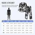thumbnail image 4 of Yiaed Seamless Pattern With Skulls Print Men’s Pajamas Set - Long Sleeve Button Down Sleep Shirt and Pajama Bottoms Sleepwear Set Mens Pjs Sets Men's Pajama Bottoms-Large, 4 of 7