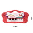 thumbnail image 3 of Red Portable Piano Toy With Sound Effects And Keys, Early Music Education Activity For Kids, Interactive Learning Instrument, 3 of 7