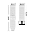 thumbnail image 4 of Cheers.US Watch Band Soft Silicone 22mm/26mm Quick Release Watchband Strap for Garmin Fenix 6/Fenix6 Pro/Approach S60/Forerunner935/Forerunner945/Fenix5 Sports Strap for Men & Women, 4 of 6
