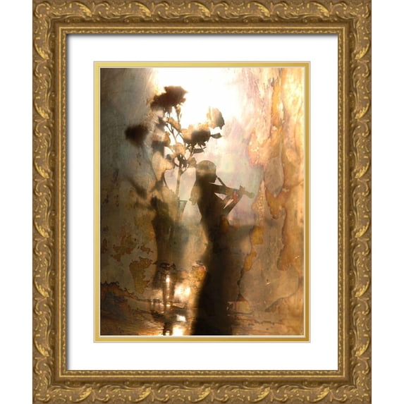 Morozov, Andrey 19x24 Gold Ornate Wood Framed with Double Matting Museum Art Print Titled - Music of light and shadow