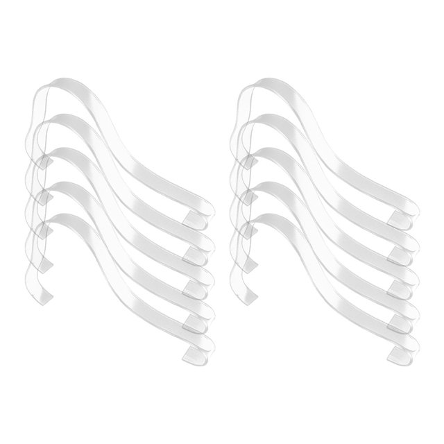 10Pcs Shoe Display Racks High Heels Rack Shoe Display Brackets (Transparent)