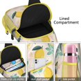 thumbnail image 3 of Lightweight Lemon Print Travel Sling Backpack with Fresh Bright Yellow Fruit Pattern, Multi-Functional Crossbody Bag for Outdoor Activities, 3 of 6