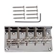 thumbnail image 1 of Llave para tornillos de puente de sillín de cuerdas para reemplazo de bajos eléctricos de 5 cuerdas Plata, 1 of 6