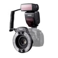 thumbnail image 2 of Lámpara flash YONGNUO Professional YN14EX II Kit de luz de flash de anillo macro con anillos adaptadores de pantalla LCD de gran tamaño Filtros de temperatura de color Soporte de montaje de zapata Fla YONGNUO Lámpara flash, 2 of 7