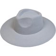 thumbnail image 1 of VERVE 8 Wide Brim Vegan Felt Rancher Hat - Women, Men, and Kids Fedora Style with Adjustable Inner Drawstring, 1 of 8