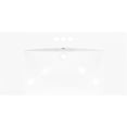 thumbnail image 2 of 36-Inch White Resin Single Basin Sink for Bathroom, 3 Faucet Holes / Durable, Effortless Care, 2 of 2