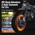thumbnail image 6 of 60V 25AH Riding'times GT54 Pro Electric Dirt Bike for Adult Teens,3000W(Peak)40MPH Electric Dirt Bike, 14"/12" all terrain off road bicycles,Hydraulic Disc Brakes UL2849, 6 of 9