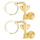 thumbnail image 5 of unbranded 2Ud Llavero Con De Trofeo De Fútbol En Inoxidable Dorado Para Regalo, 5 of 8