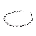 thumbnail image 3 of Aro para el cabello Yuyangstore accesorio elegante Diadema nupcial negro, 3 of 8