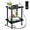 Black, variant on End Table with Charging Station, End Tables with USB Ports and Outlets, Small Side Table for Living Room, Bedroom & Office, Two-Tier Narrow Side Table, Easy Assembly
