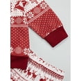 thumbnail image 6 of Qiylii Kids Christmas Nightwear Set, Floral Print O-Neck Long Sleeve Tops+Long Pant, 6 of 9