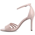 thumbnail image 2 of Journee Women's Fecility Metallic Ankle Open Toe Stiletto Pumps, 2 of 9