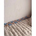 thumbnail image 2 of Protector Cuna Trenza Bebé Proteccion Barandal Colecho 2 Mts Liso Azul Acero, 2 of 4