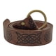 thumbnail image 1 of Cinturón medieval retro en relieve para ropa vikinga, cinturón de caballero falso para feria LARP Marron oscuro, 1 of 9