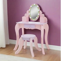 Fantasy Fields Little Princess Vanity with LED Illuminated Mirror, Pink