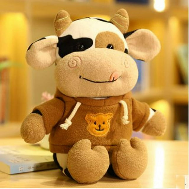 Calf Cow Plush Toy Cute Rag Doll Children‘s Toy Hand Gift Doll Gift for Girlfriend DMH