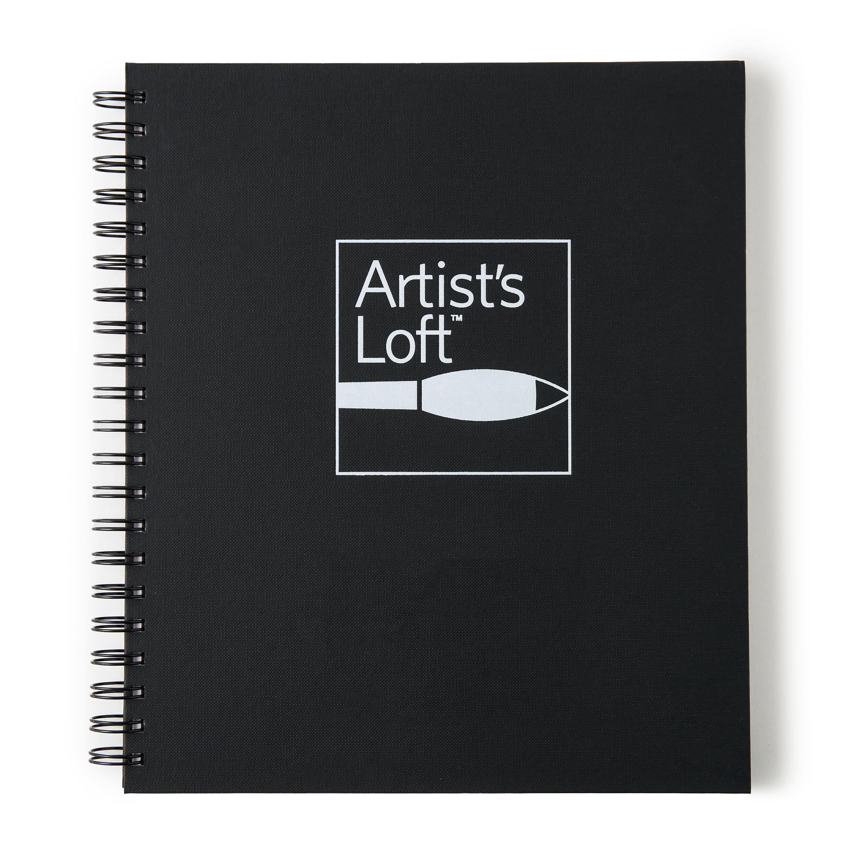 Artist's Loft Black Hard Cover Mixed Media Pad, 8.5" x 11"