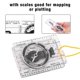 thumbnail image 4 of Transparent Ruler for Outdoor Lightweight Plastic Map Compass Mapping Tool Accessory, 4 of 4