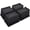 Black 4 Pack, variant on Bed Risers 5 Inch Heavy Duty,Oversized Couch Risers, Extra Wide Furniture Risers for Sofa Table Desk Headboard Chair Lifting,Rectangle Risering Blocks Support 6000 lbs(4 Pack Black)