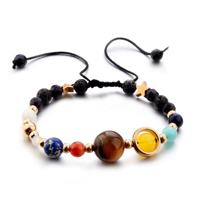 Pulsera Planet, Pulsera Sistema Solar Pulsera Sistema Solar Ajustable Pulsera de Cuentas Durabilidad Extendida