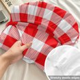 thumbnail image 4 of Twin XL Size Fitted Sheet Set - Red White Plaid 2 Piece Bedding Sets 16" Deep Pocket Fitted Sheet with 1 Pillowcases, Modern Farmhouse Buffalo Check Gingham Brushed Microfiber Hotel Luxury Bed Sheets, 4 of 9