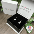 thumbnail image 6 of Cate & Chloe Valerie 18k White Gold Plated Drop Earrings with Simulated Diamond Crystals for Women, 6 of 9