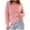 Pink, variant on TFEOQRY Sweater Coat for Women Solid Color Button Knitted Sweater Long Sleeved Round Neck Knitted Jacket Brown