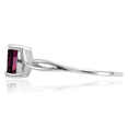 thumbnail image 3 of 14K Solid White Gold Purple Rhodolite Garnet Ring January Birthstone Jewelry, 3 of 8