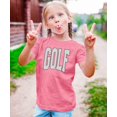 thumbnail image 3 of Polka dot Golf Graphic T-Shirt for Girls and Women - Cute Golf Lover Outfit Mauve Shirt Youth Large, 3 of 8